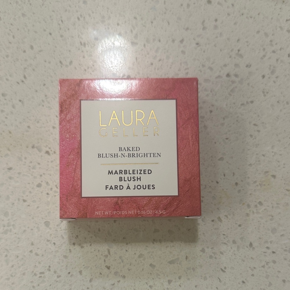 Laura Geller Baked Blush-N-Brighten in Marbleized Pink Buttercream